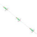 56cm Total Length Night Fishing Fluorescent 8-Claw Fishing Hook Squid String Hook Set