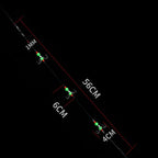 56cm Total Length Night Fishing Fluorescent 8-Claw Fishing Hook Squid String Hook Set