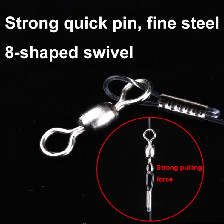 56cm Total Length Night Fishing Fluorescent 8-Claw Fishing Hook Squid String Hook Set