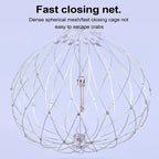 Automatically Retractable Crab Cage Wire Crab Opening And Closing Cage