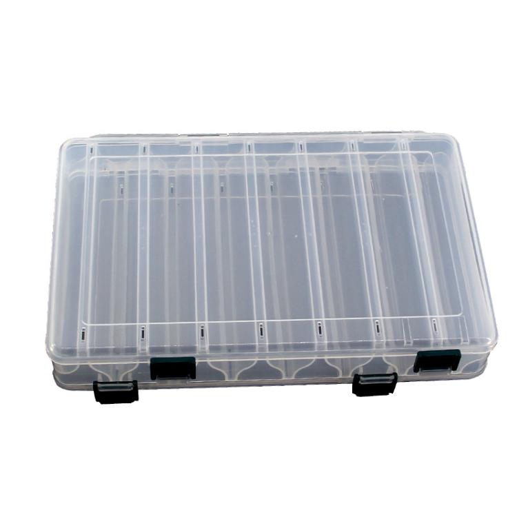 Large Capacity Double Layer Lure Storage Box Fish Hook String Hook Tool Box — 10-grids