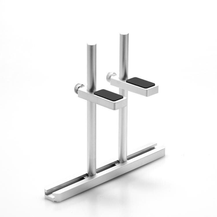 FinalCool Aluminum Alloy Adjustable Graphics Card Bracket Chassis Fan Position Graphics Holder Support — 12cm Black