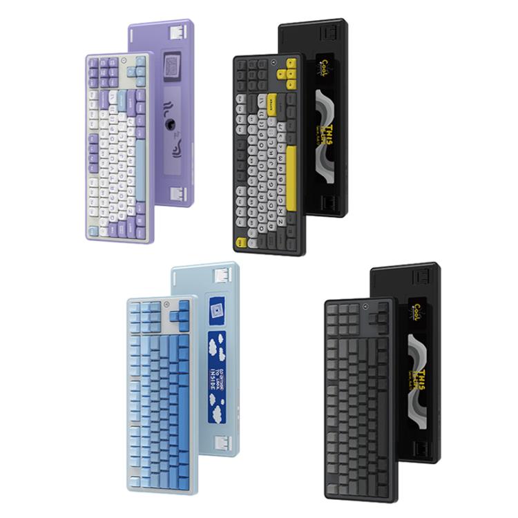 Ajazz AK870 Wireless Bluetooth Tri-mode Mechanical Keyboard RGB DIY Custom Hot Swap Gaming Keyboard