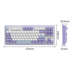Ajazz AK870 Wireless Bluetooth Tri-mode Mechanical Keyboard RGB DIY Custom Hot Swap Gaming Keyboard