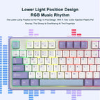 Ajazz AK870 Wireless Bluetooth Tri-mode Mechanical Keyboard RGB DIY Custom Hot Swap Gaming Keyboard