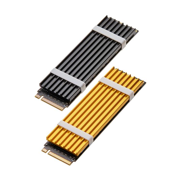 FinalCool M.2 2280 NVMe SSD Heat Sink Solid State Drive Radiator — XN80 M.2 2280 Gold
