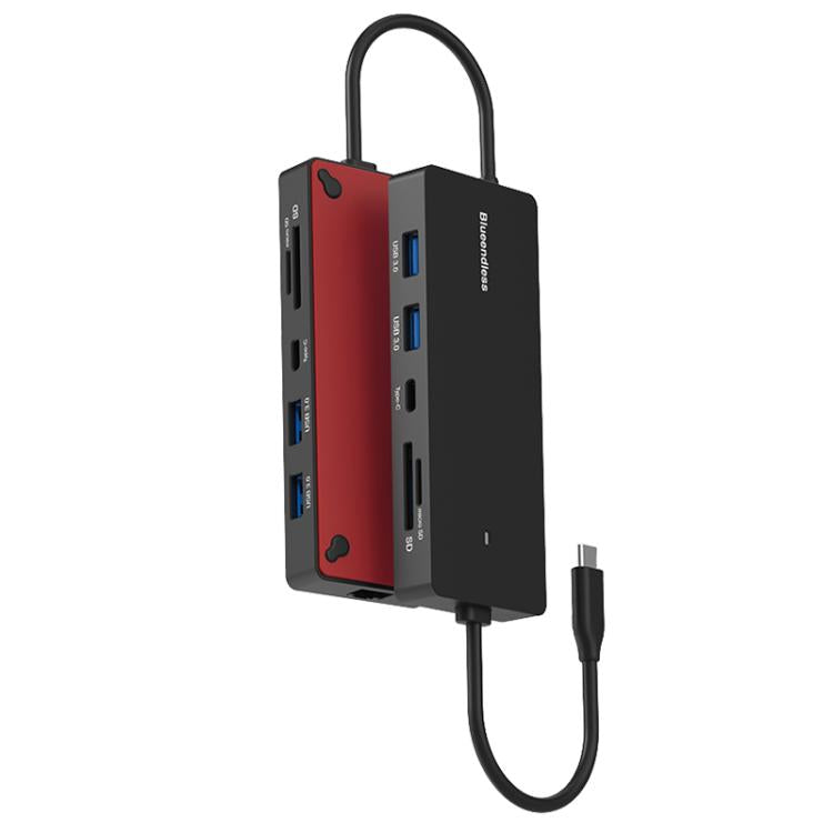 Blueendless Type-C Gigabit Ethernet Port Multi-Screen Different Display HUB — HDMI x 2 + DP