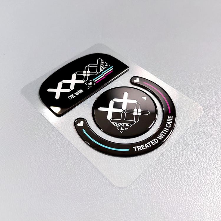 For Logitech GPW Glass Mouse Feet Stickers Anti-Slip Mouse Glide Skates — Printed White
