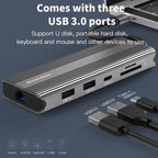 Blueendless Multifunctional Type-C HD Gigabit Network Docking Station — view 4