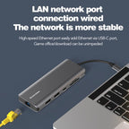 Blueendless Multifunctional Type-C HD Gigabit Network Docking Station — view 5