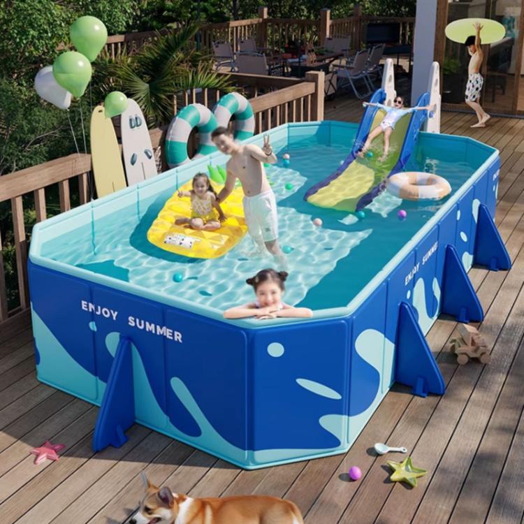 Children Home Free Inflatable Swimming Pool Foldable Outdoor Bracket Play Pool