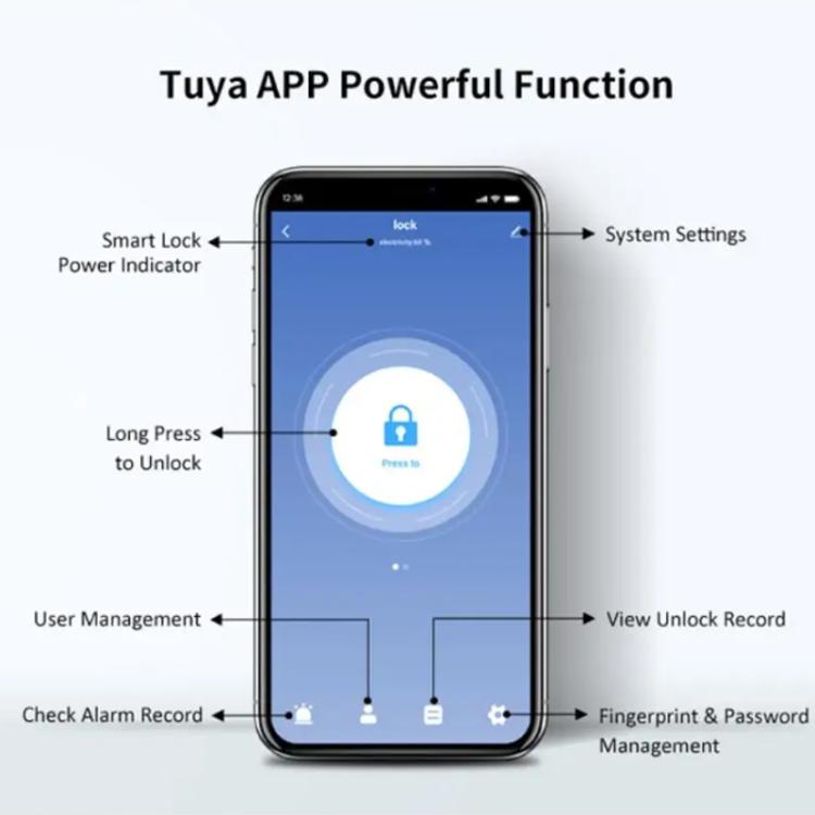 Smart Bluetooth Key Box Supports Fingerprint/APP/Password/IC Card Unlocking — view 10