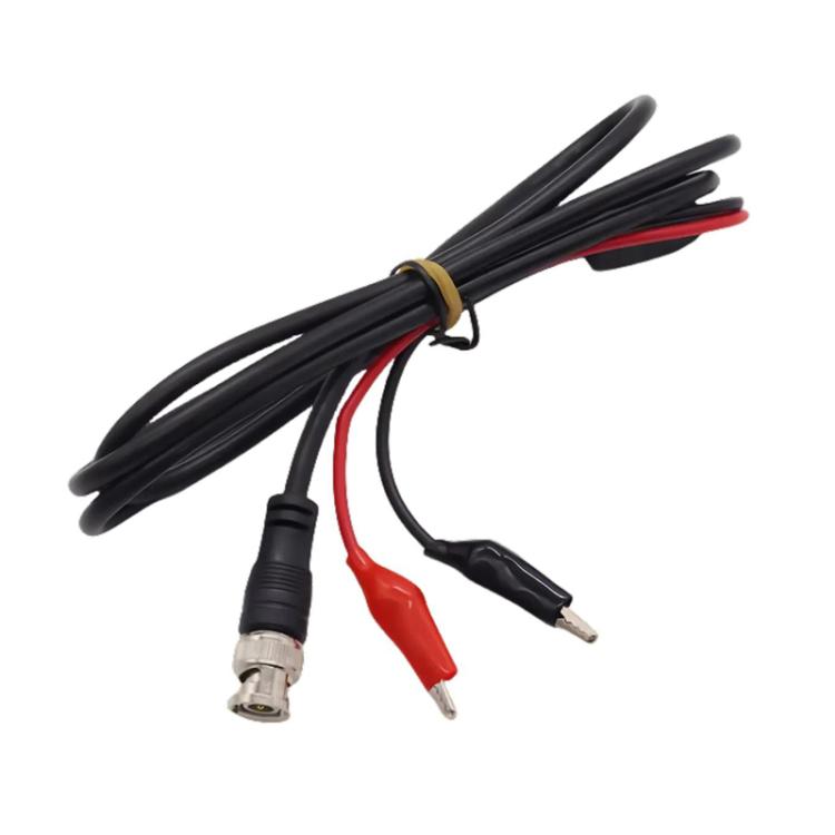 BNC Male To 2 Crocodile Clip Oscilloscope Probe Cable Q9 Signal Test Cable — 1m