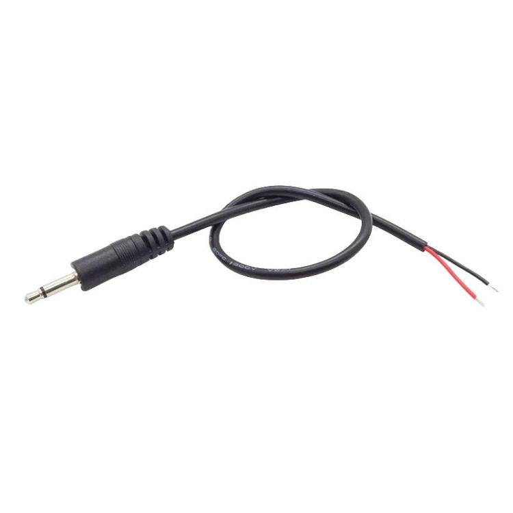 Mono Cable 2Pin AUX Single Head Cable Speaker Audio Power Cord Audio Cord, Length: 25cm — 2.5mm Female