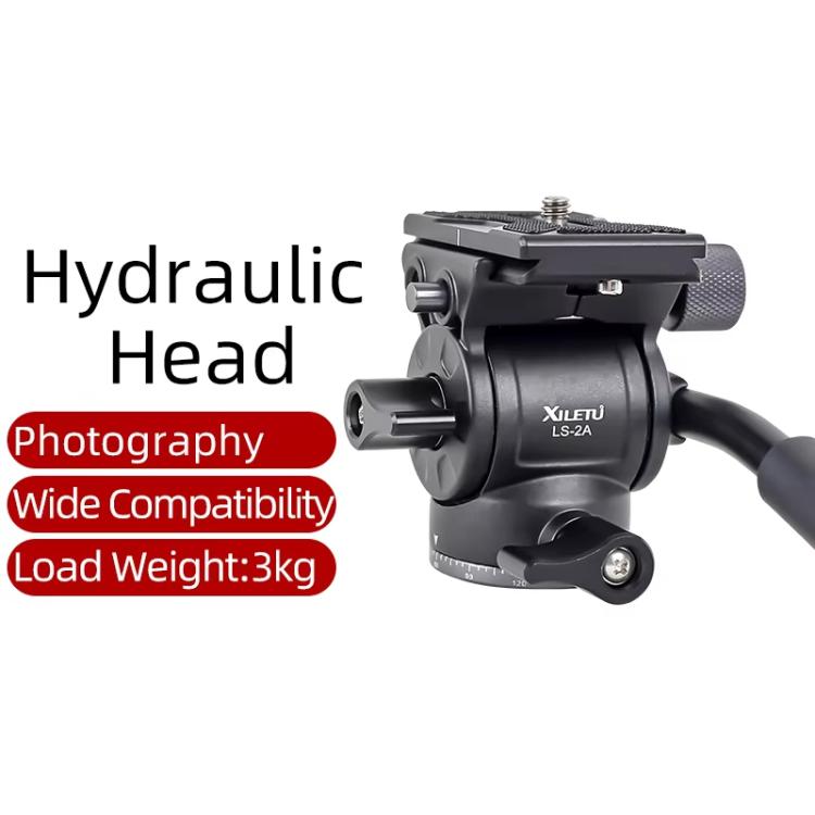 XILETU LS-2A Mini Hydraulic Damping Ball Head Tripod Head 360 Degree Panoramic Shooting — view 2