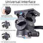 XILETU LS-2A Mini Hydraulic Damping Ball Head Tripod Head 360 Degree Panoramic Shooting — view 4