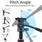 XILETU LS-2A Mini Hydraulic Damping Ball Head Tripod Head 360 Degree Panoramic Shooting — view 5