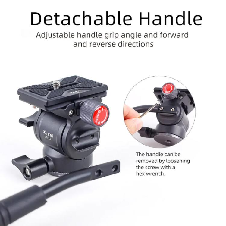 XILETU LS-2A Mini Hydraulic Damping Ball Head Tripod Head 360 Degree Panoramic Shooting — view 8