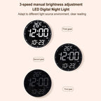 11.6-Inch RGB Wall Clock With Remote Control Multi-Functional Alarm Clock — view 17