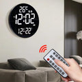 11.6-Inch White Light Wall Clock With Remote Control Multi-Functional Alarm Clock