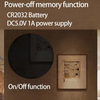 11.6-Inch White Light Wall Clock With Remote Control Multi-Functional Alarm Clock — view 14