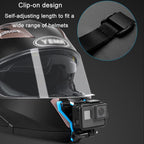 TELESIN Sports Camera Motorcycle Helmet Chin Mount Bracket For GoPro HERO Series / DJI Osmo Action / Insta360