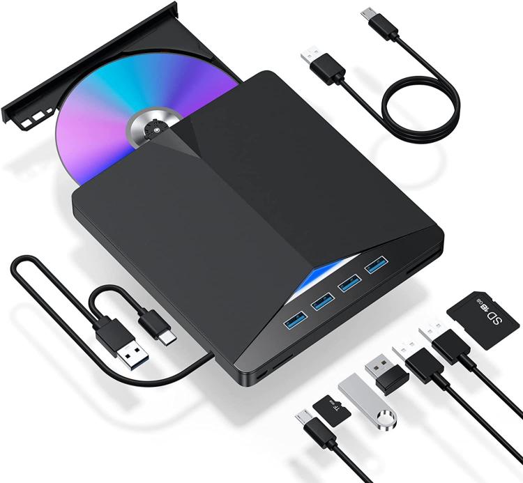 USB3.0 / Type-C External Removable Optical Drive DVD / CD Multi-Interface Writer