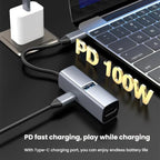 USB3.0+PD+HDMI 3 In 1 Docking Station 4K Projector Adapter — view 5