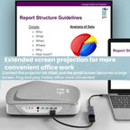 USB3.0+PD+HDMI 3 In 1 Docking Station 4K Projector Adapter — view 8