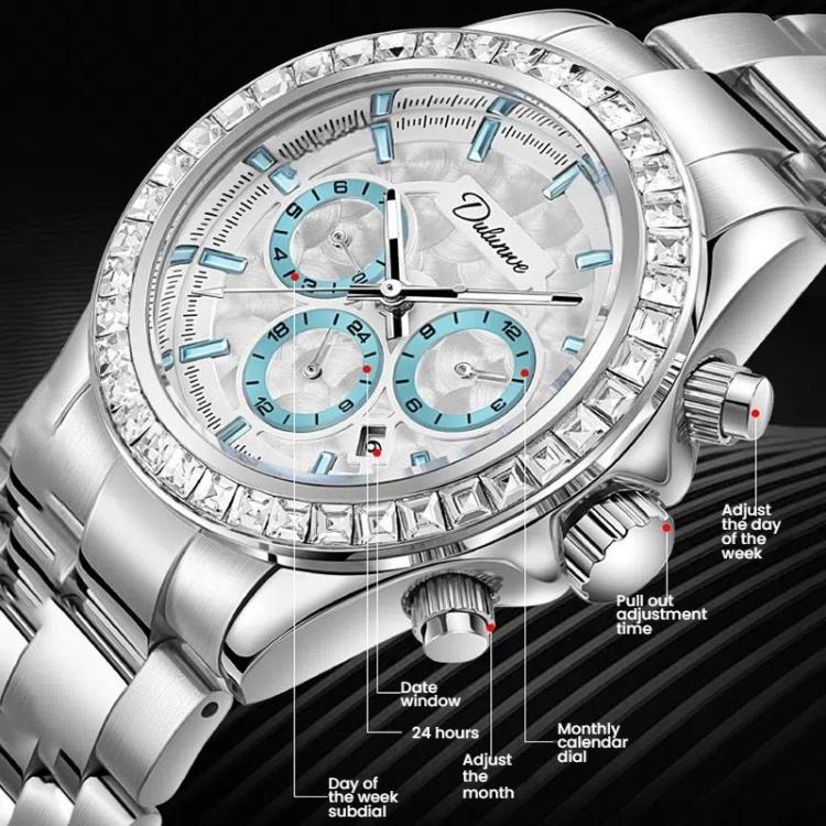 Dulunwe 6055B 30m Waterproof Luminous Automatic Mechanical Watch — view 7
