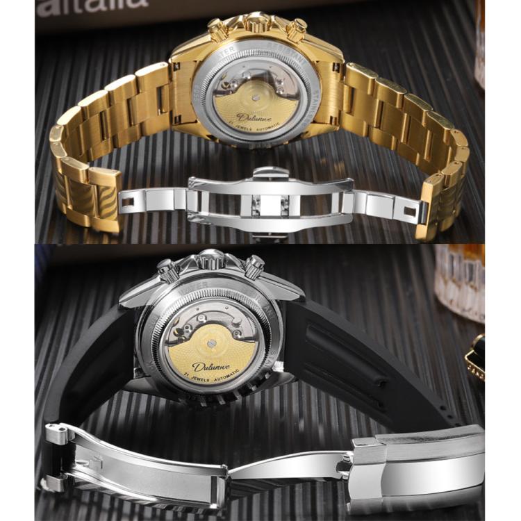 Dulunwe 6055B 30m Waterproof Luminous Automatic Mechanical Watch — view 10
