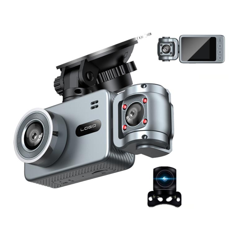 WIFI Connected 4K Three-Lens Car Driving Recorder