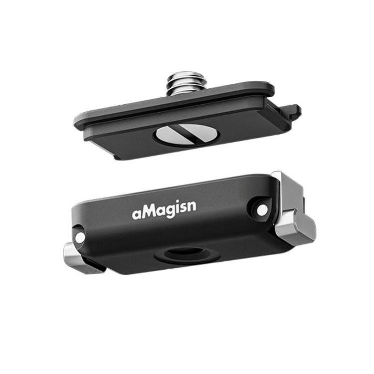 aMagisn Mini Quick Release Mount for Sports Cameras — 2-claw Base+3-claw Cover