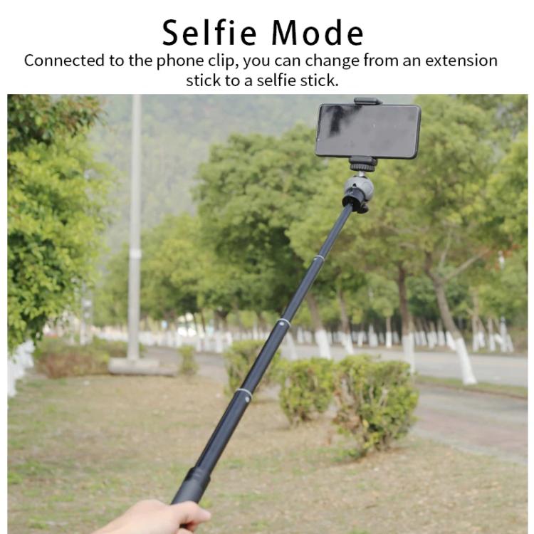 XILETU 19-73cm 5-section Telescopic Stabilizer Extension Rod Phone Camera Selfie Stick — view 7