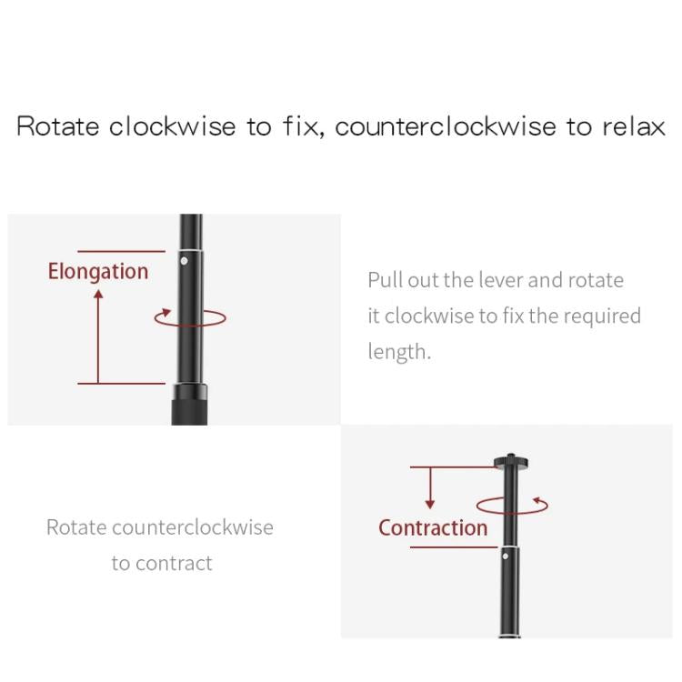 XILETU 19-73cm 5-section Telescopic Stabilizer Extension Rod Phone Camera Selfie Stick — view 10