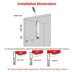 Cabinet Door Upper Flap Support Rod Folding Spring Hinge Adjustable Pneumatic Rod — view 10
