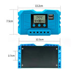 12V 24V Lithium Lead Acid Solar Charge Controller PWM PV Controller With LCD Display — view 6