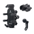 Motorcycle Rearview Mirror Mount Aluminum Alloy Shock-absorbing Mobile Phone Holder