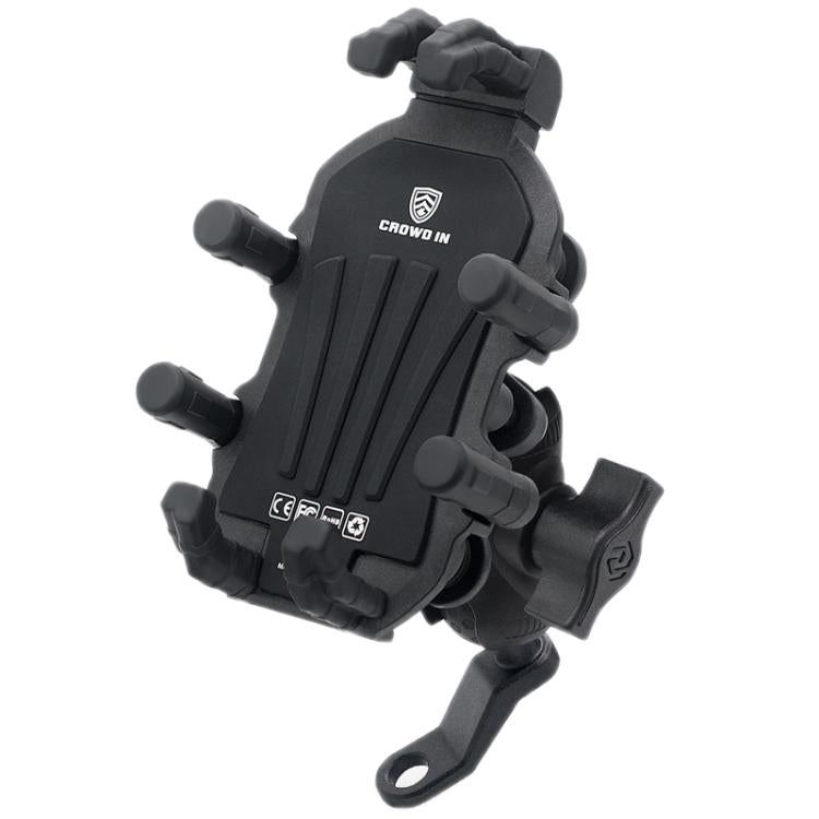 Motorcycle Rearview Mirror Mount Aluminum Alloy Shock-absorbing Mobile Phone Holder