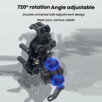 Motorcycle Rearview Mirror Mount Aluminum Alloy Shock-absorbing Mobile Phone Holder