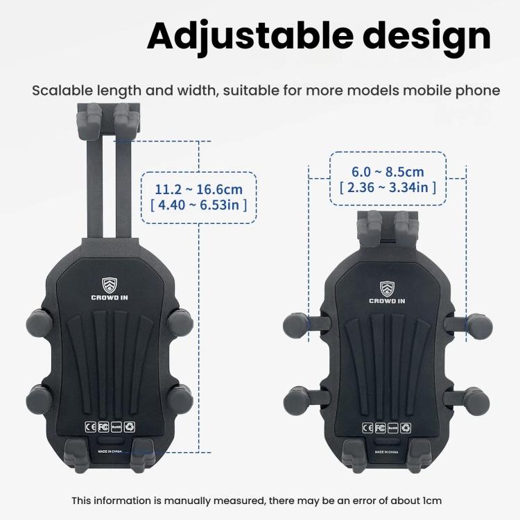 Motorcycle Rearview Mirror Mount Aluminum Alloy Shock-absorbing Mobile Phone Holder