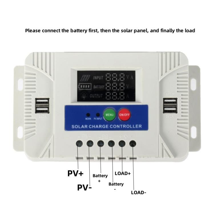 12V 24V Setup-Free Color Screen Luminous Display Solar Controller PV Solar Charge Controller — view 11