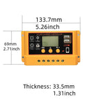 12V 24V Solar Controller PV Solar Charge Controller With LCD Display