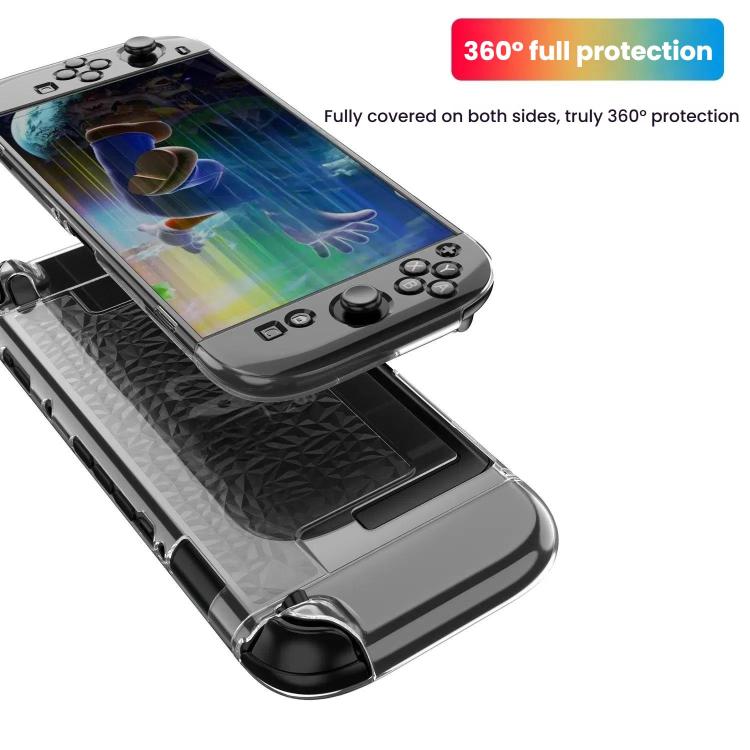 For Nintendo Switch 2 TPU+PC Split Transparent Case Cover Shockproof Shell