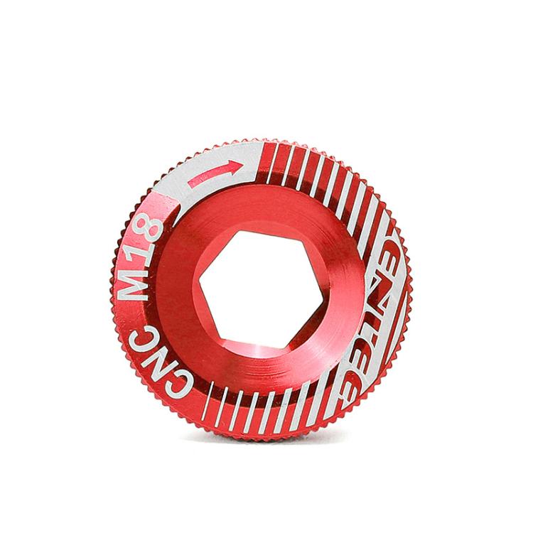 ENLEE Aluminum Bicycle Crank Cover Crank Screws — M18 Black