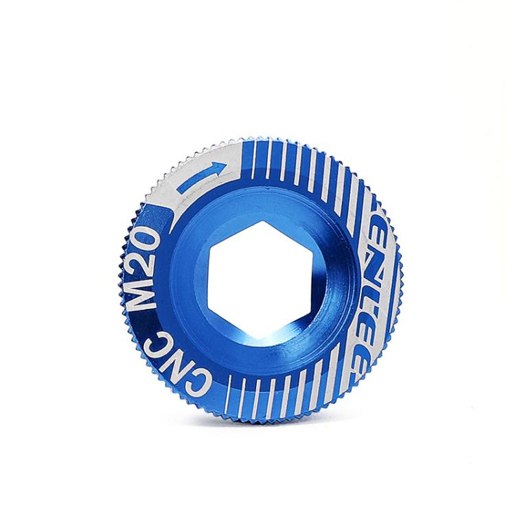 ENLEE Aluminum Bicycle Crank Cover Crank Screws — M20 Red