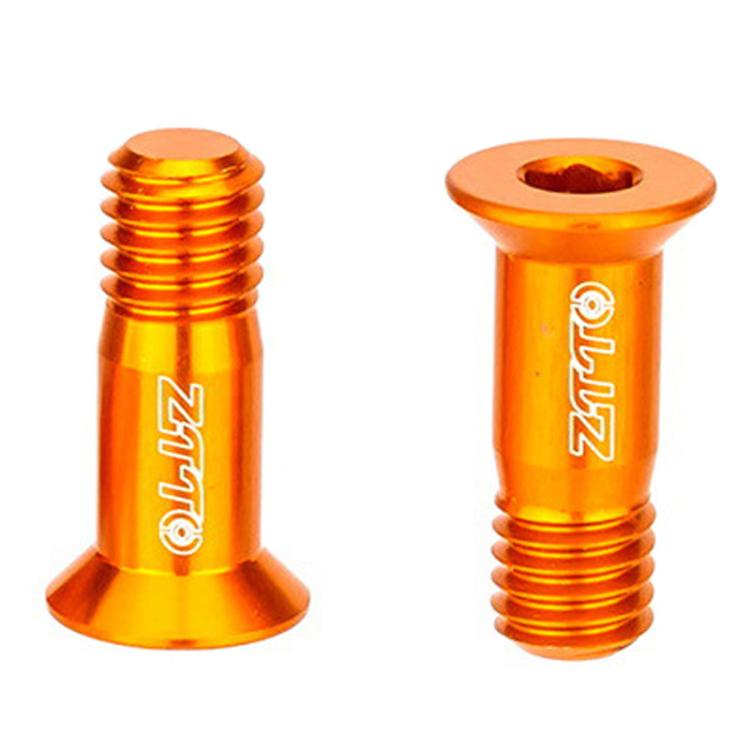 2pcs ZTTO Bicycle Rear Derailleur Sprocket Screws M5 Modified Road Mountain Derailleur Guide Wheel — Black