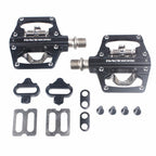 RACEWORK RK213 1pair Mountain Bike SPD + Flat Pedal Self-locking Dual-purpose Pedal
