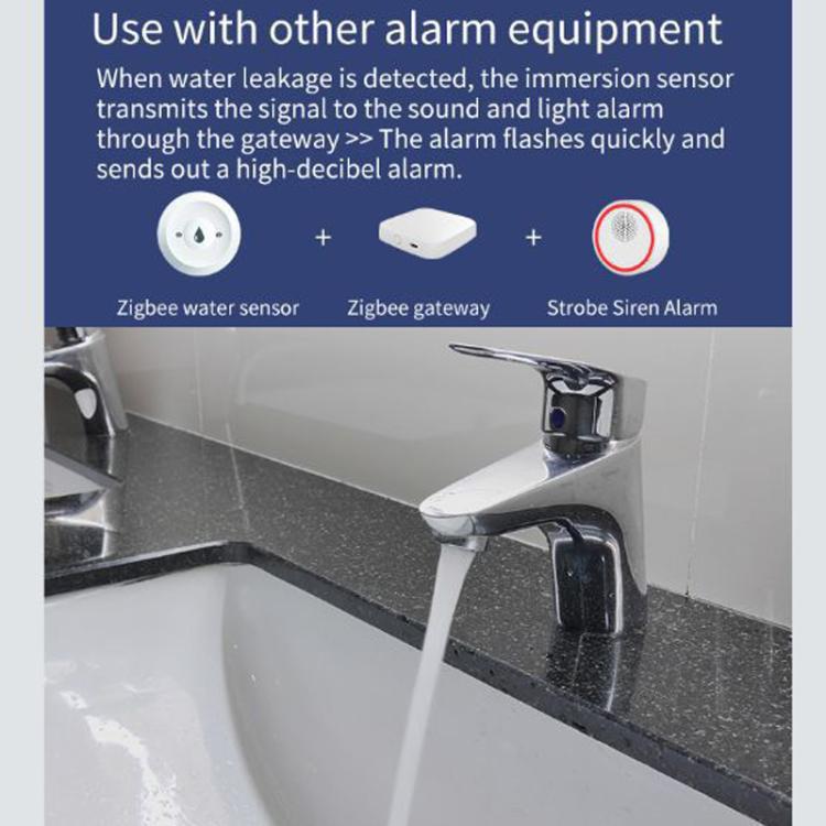 Zigbee Water Leak Detector Sensor, Compatible With Home Assistant — view 7