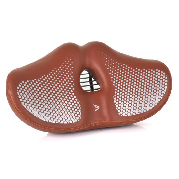FMFXTRA Thickened Bicycle Saddle Mountain Bike Shaped Saddle — Black